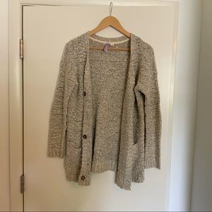 Grey Knit Cardigan